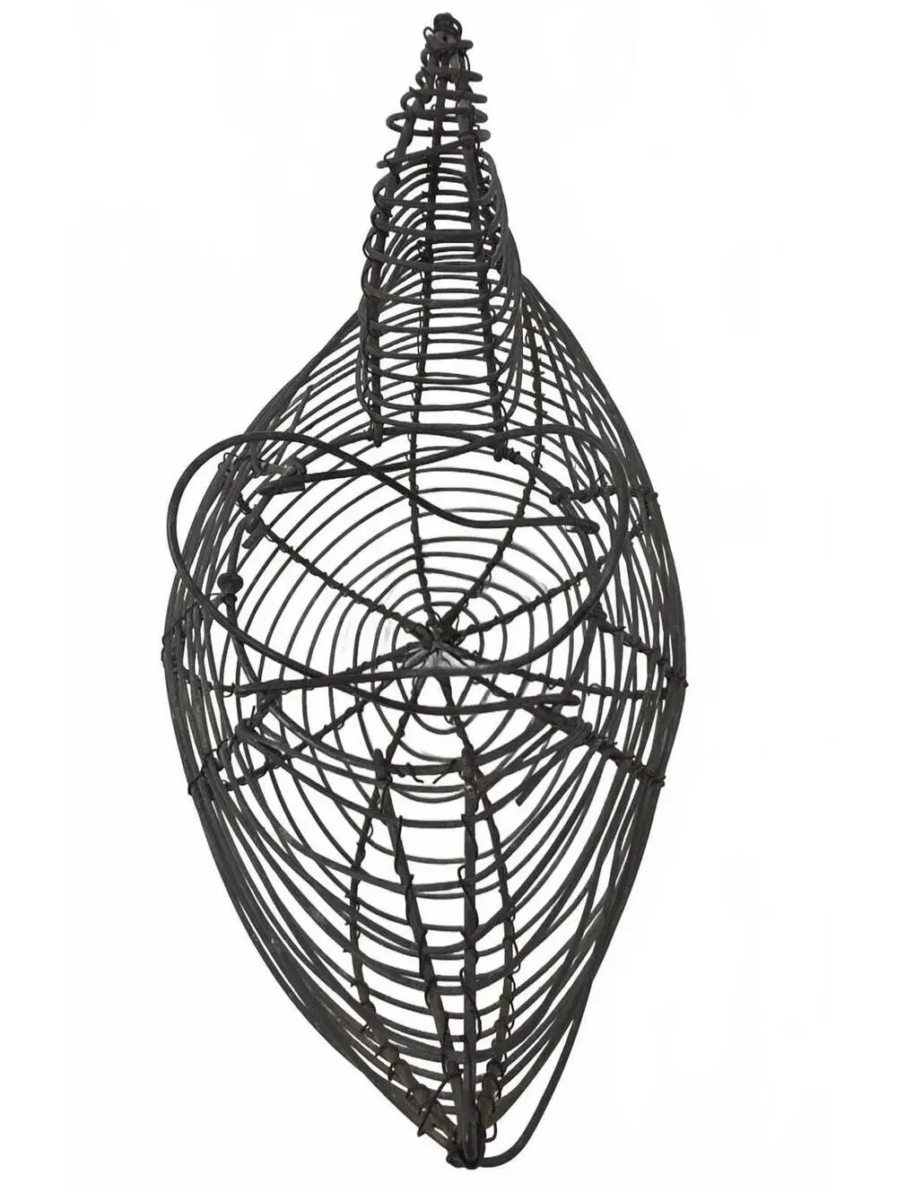 Vintage Wire Chicken Egg Basket Rustic Farmhouse Hen Basket